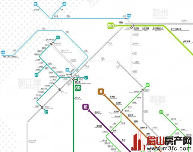 成都简阳资阳眉山德阳18条轨道交通规划