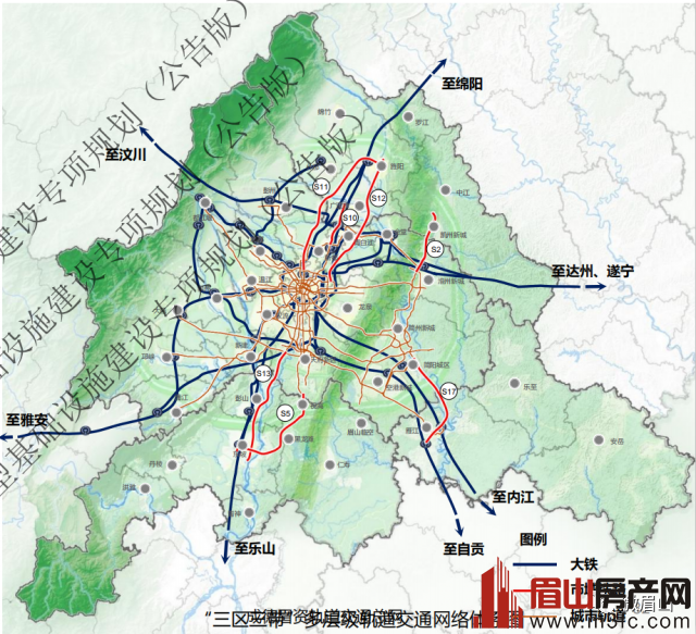 眉山拟新增的3条城际市域铁路已进入成都专项规划!
