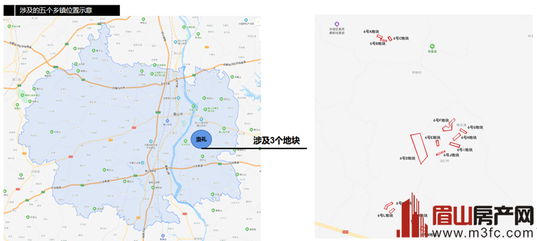 眉山市东坡区崇礼镇多悦镇等9个地块规划用地性质与控制性指标论证