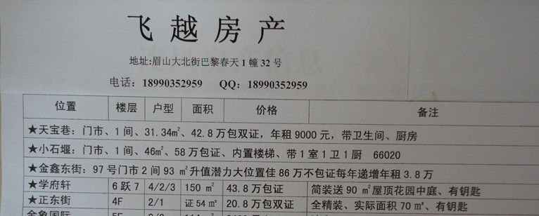 新环巷 5楼 3室2厅1卫 8500元每年 【188号】
