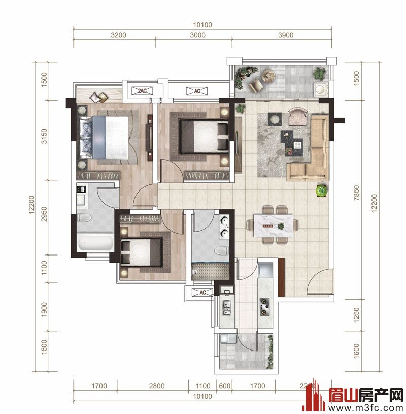 眉山楼盘户型图