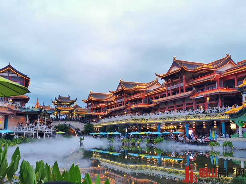 商业水街实景拍摄