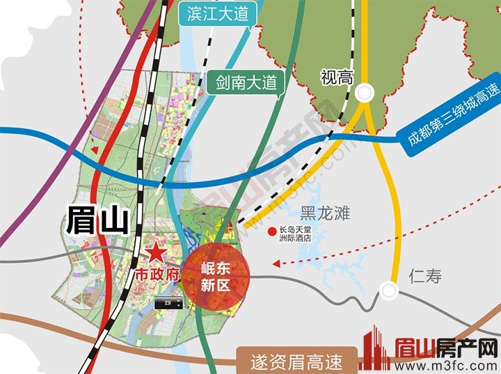 "东彭仁新一体融合发展"眉山下的这盘大棋,岷东又站c位